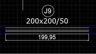 Diferença de cotas ao importar PDF no AutoCAD: valor original de 200 para 199,95 após importação